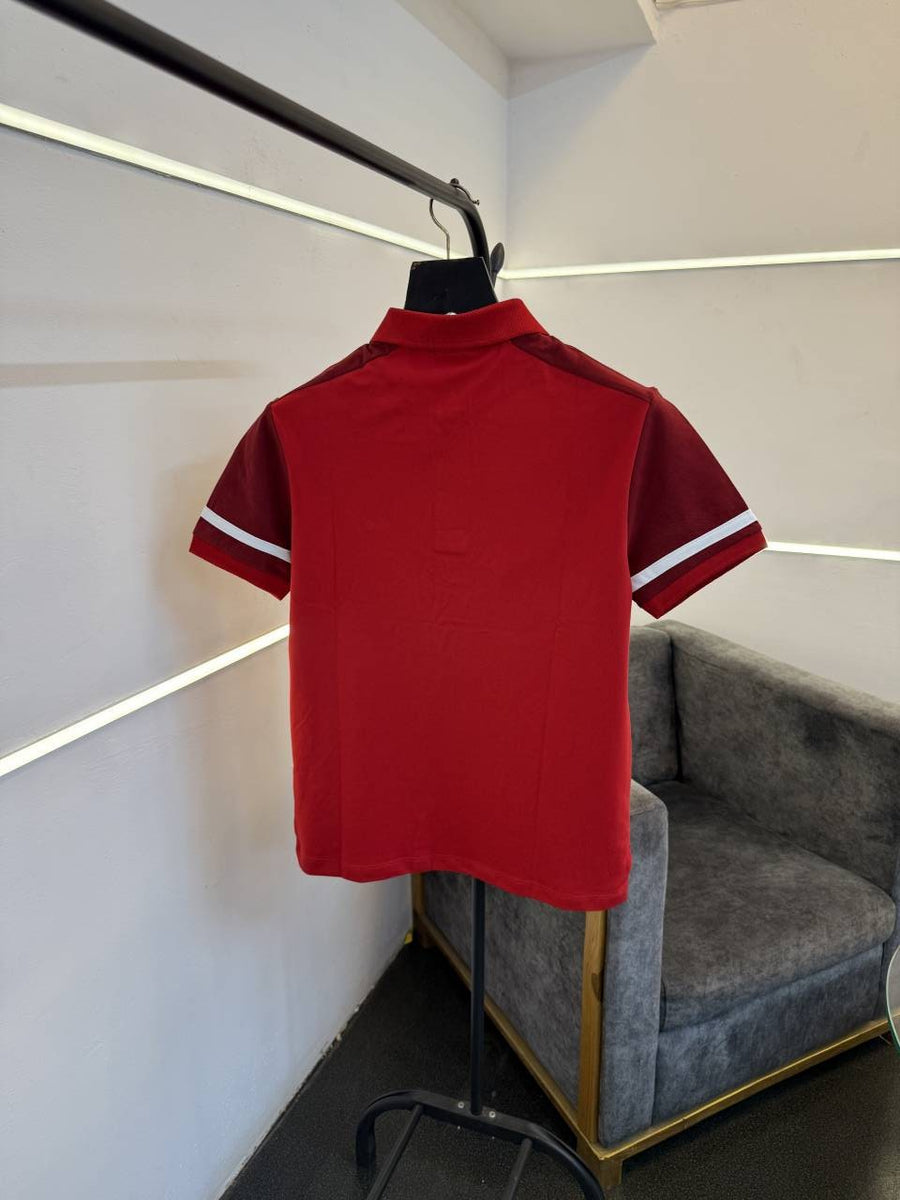 Lacoste imported polo tshirt red