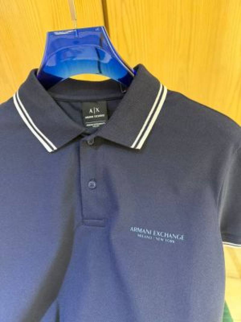 Exchang e IMPORTED STORE ARTICLE POLO T SHIRT NAVY BLxUE