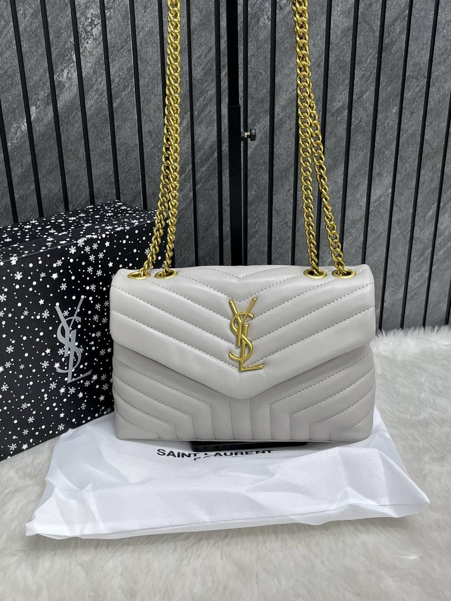 Ysl Lou Lou Soft Medium Shoulder Bag With Original Box & Dust Cover Packing