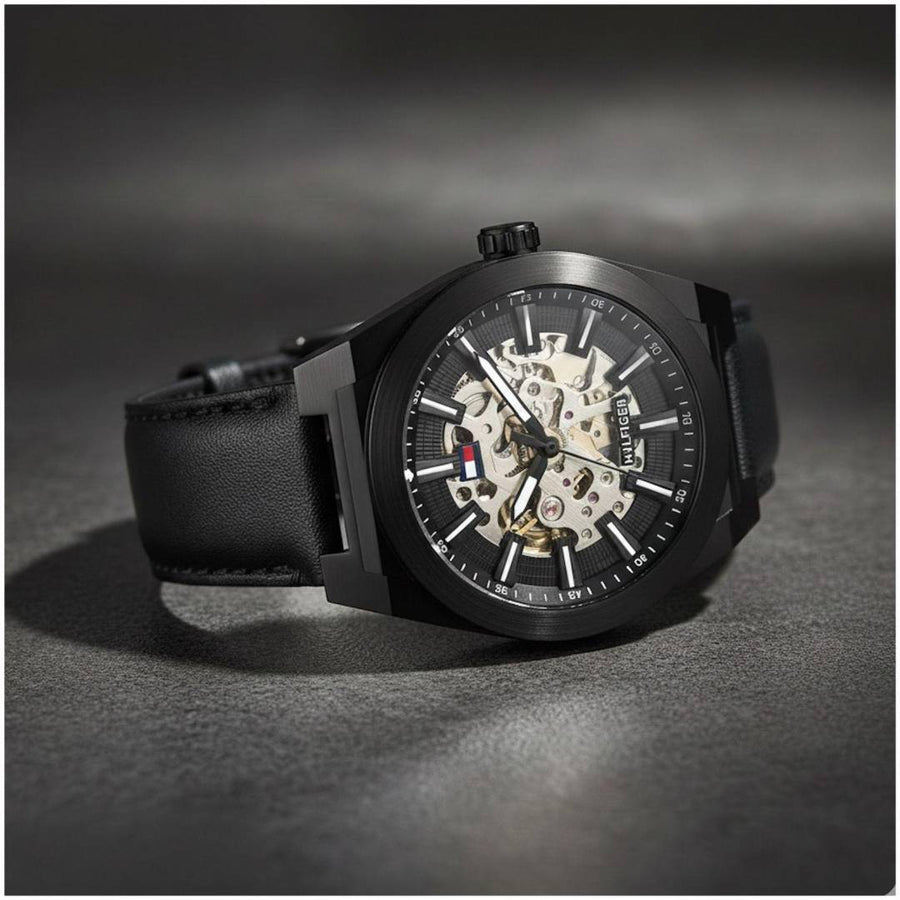 Tommy Hilfigar Automatic Skeleton Leather