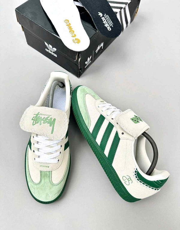 Adidas SAMBA X STUSSY WHITE_GREEN 2064