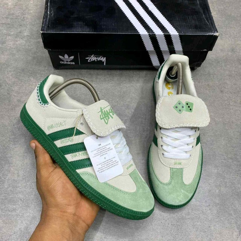 Adidas SAMBA X STUSSY WHITE_GREEN 2064