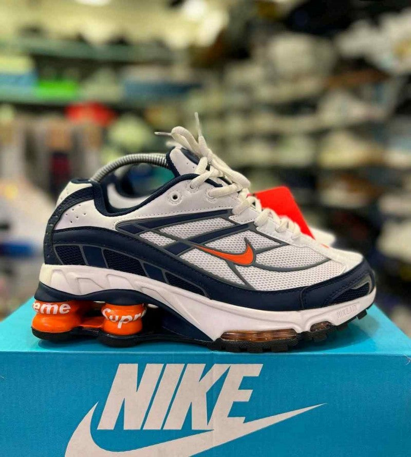 supreme X nikkee R4 shox Navy red