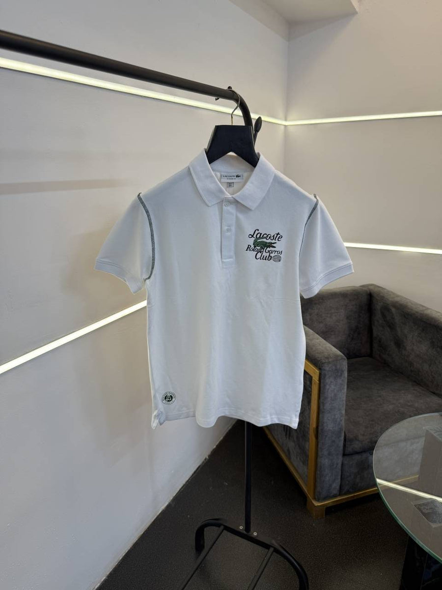 Lacoste imported polo tshirt bottle white sale