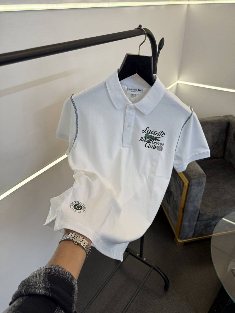 Lacoste imported polo tshirt bottle white sale