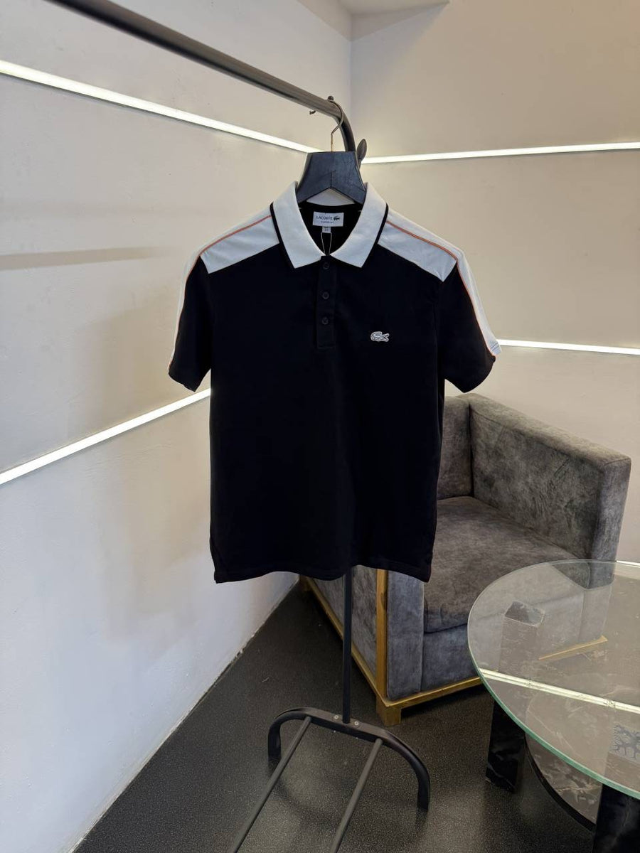 Lacoste imported polo tshirt black