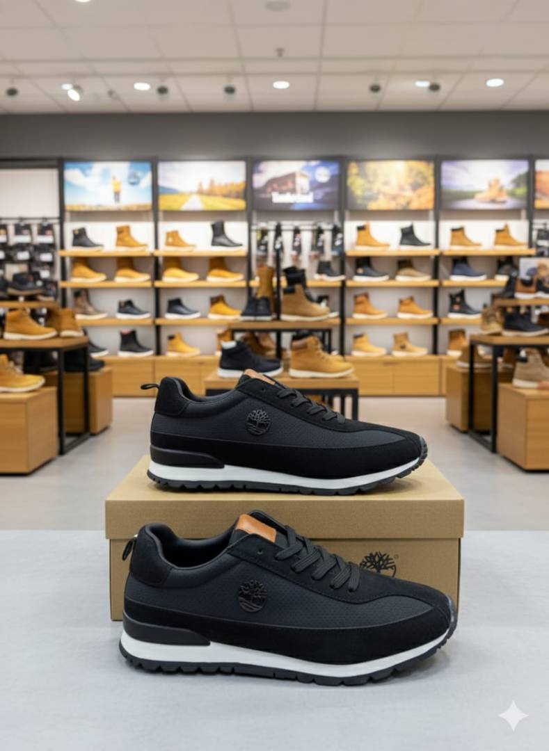 TIMBERLAN.D BLACK WHITE LOW CASUAL SNEAKER