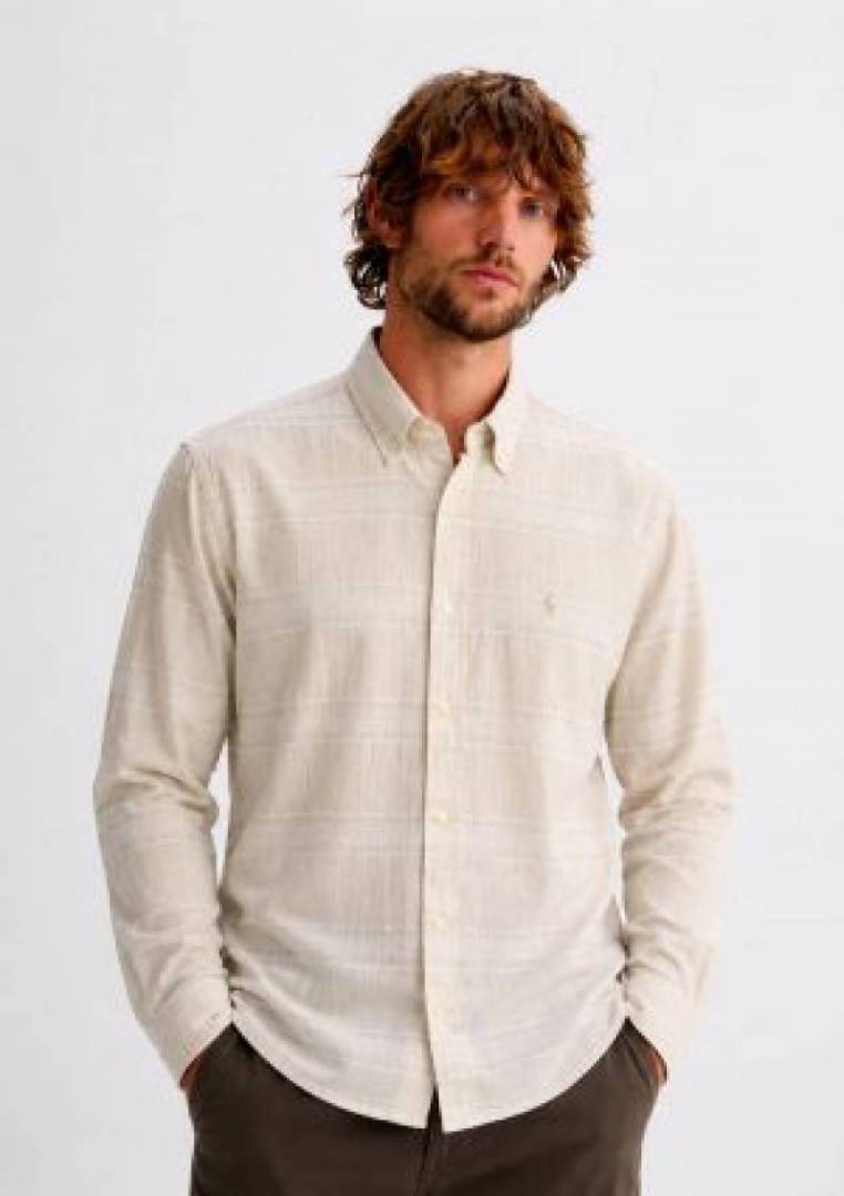 Ralph L-AUREN P-OLO IMPORTED STORE ARTICLE SHIRT LIGHT CREAM COLOUR