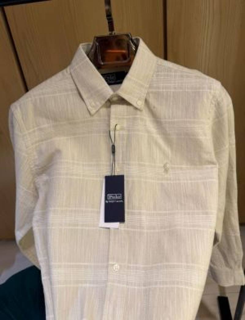Ralph L-AUREN P-OLO IMPORTED STORE ARTICLE SHIRT LIGHT CREAM COLOUR