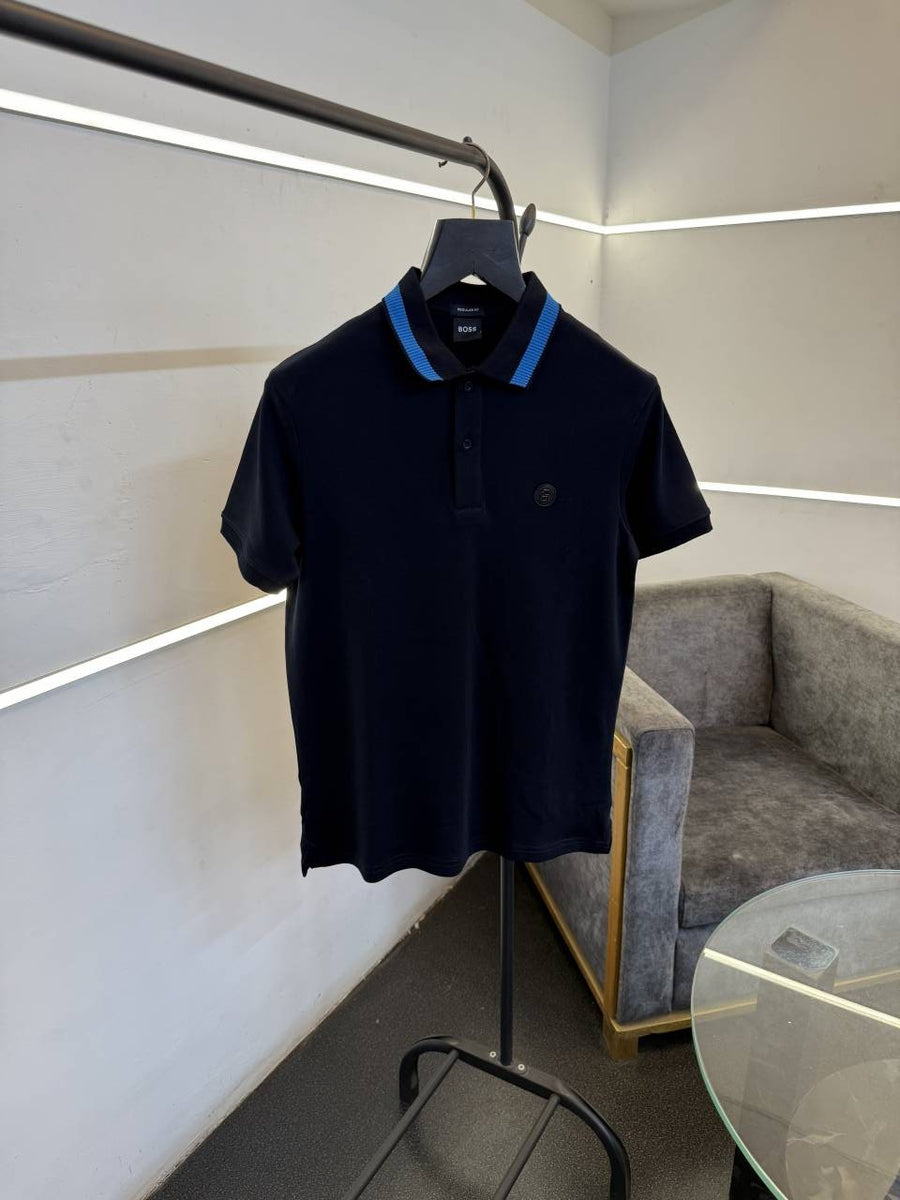 Hugo bos imported polo tshirt navy blue