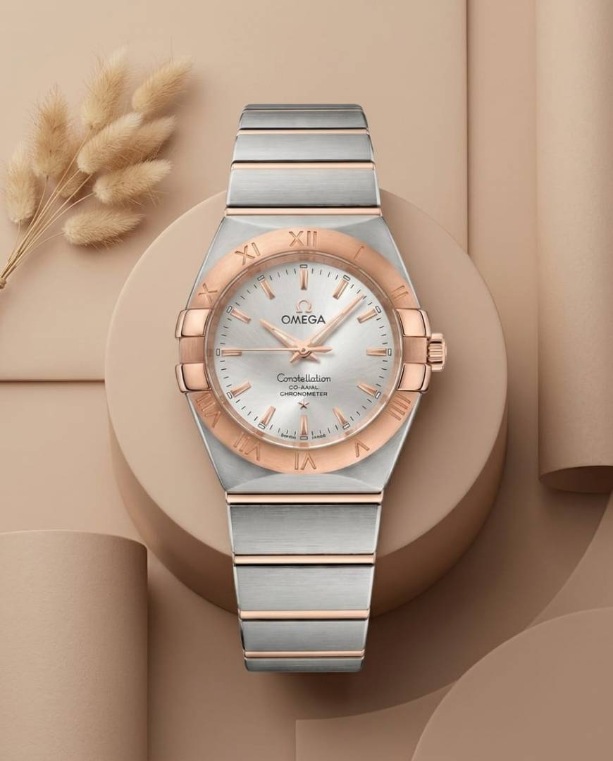 Omega Constellation Sedna 2Ton-Copper-Grey Womens