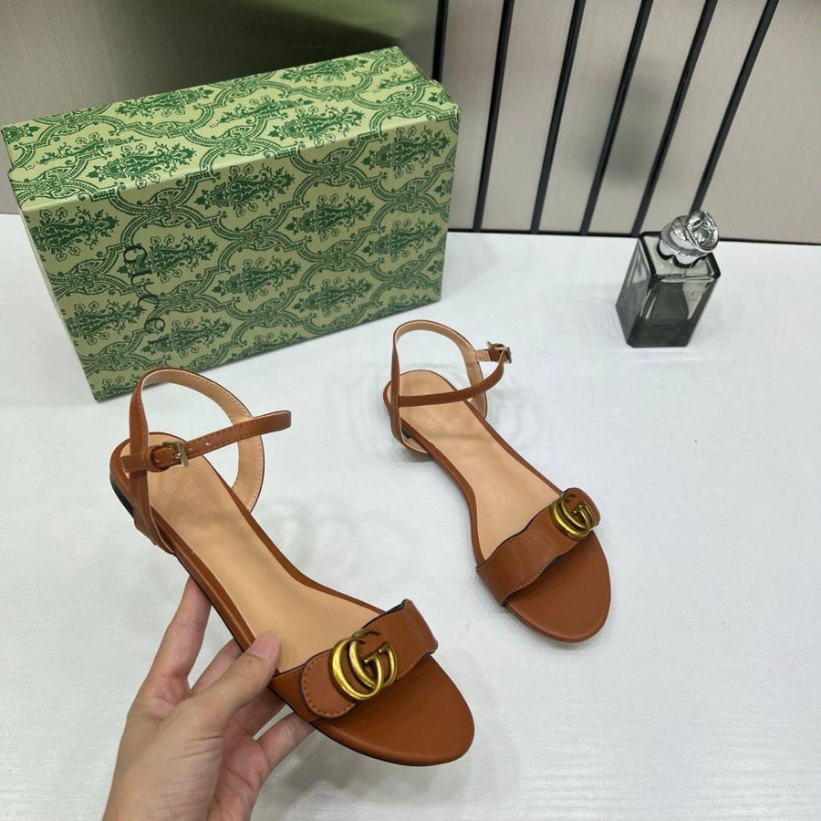 Gucci_GG_Brown_Cognac_Sandals_For_Her_With_Original_Box_And_Carry_Bag
