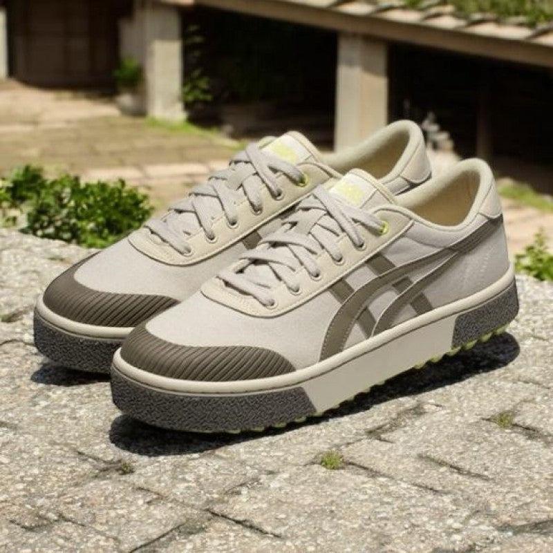 Asics court trail army green white