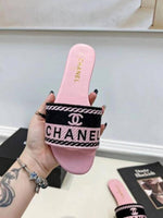 Chanel Hayden Classic Flats With OG Box & Dust Bag (Pink - 1073)