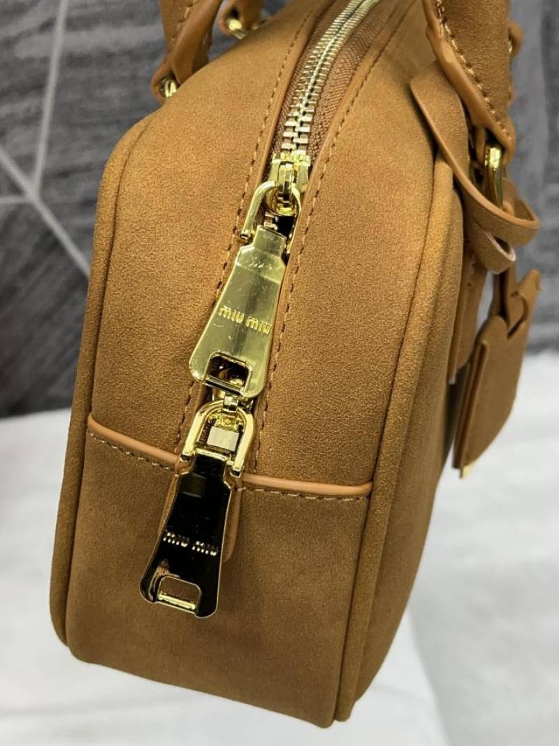 Miu Miu Suede Arcadie Brown With original Box