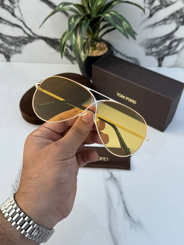 tom forr aviator gold yellow