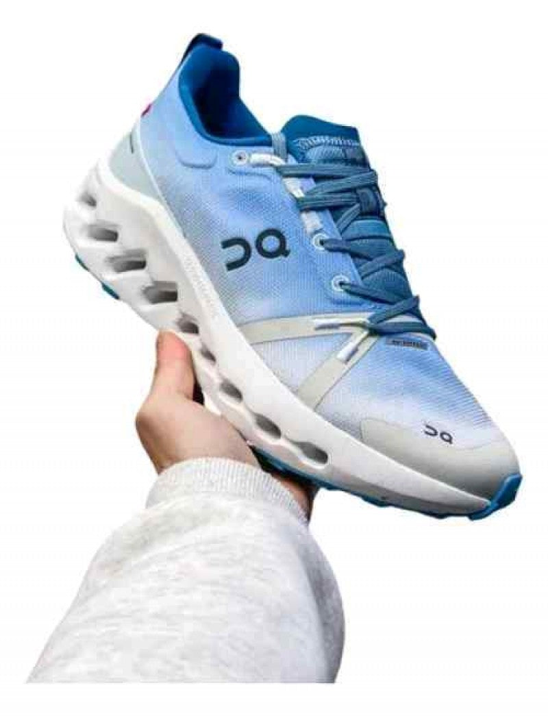 On Cloudsurfer Trail Waterproof Chambray Glacier 573
