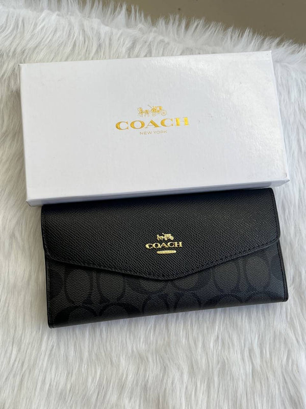 Coach_65_Black_3_Fold_Wallet_With_OriginalBox