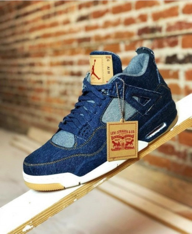 Nike air jordan 4 denim blue semi ua 201
