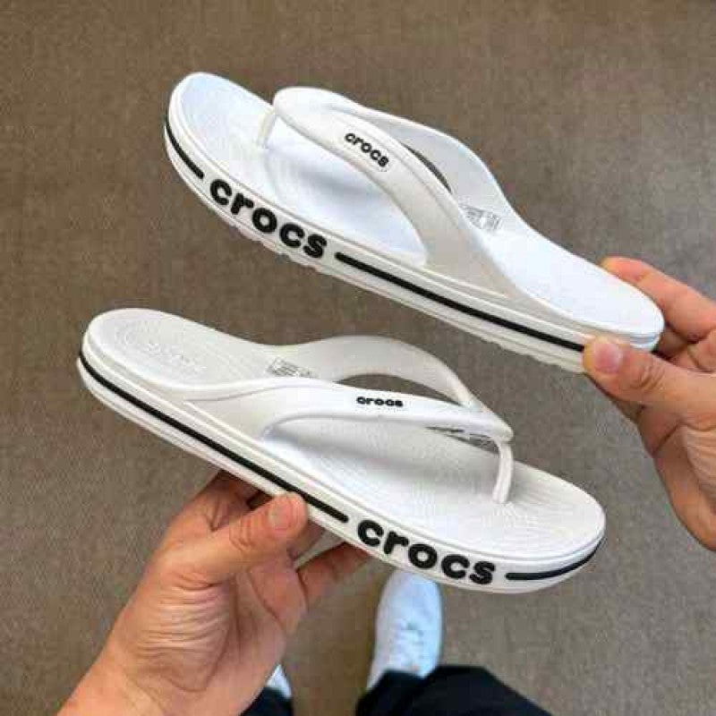Crocs Flip Flops Bayaband White