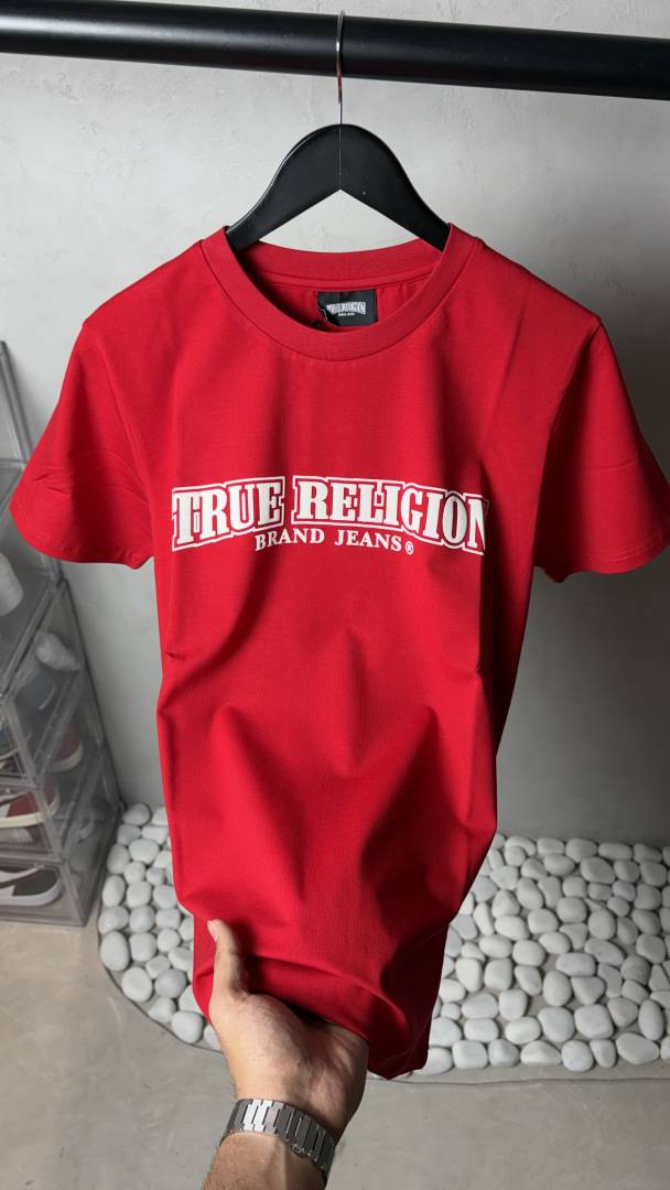 True Religion Classic Horseshoe Logo T-Shirt Red 1114