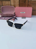 Miu miu 110 matt black gold
