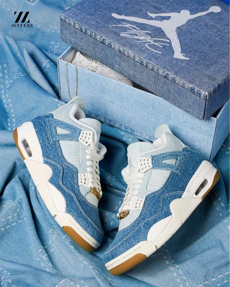 Nike Air Jordan 4 Retro Tex Denim Sail Gum 1070