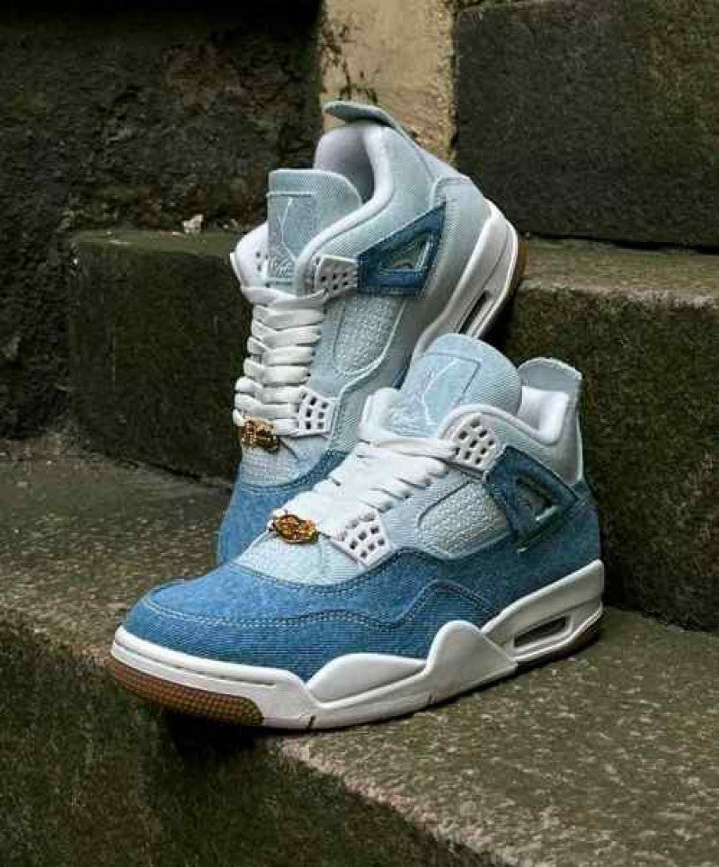Nike Air Jordan 4 Retro Tex Denim Sail Gum 1070