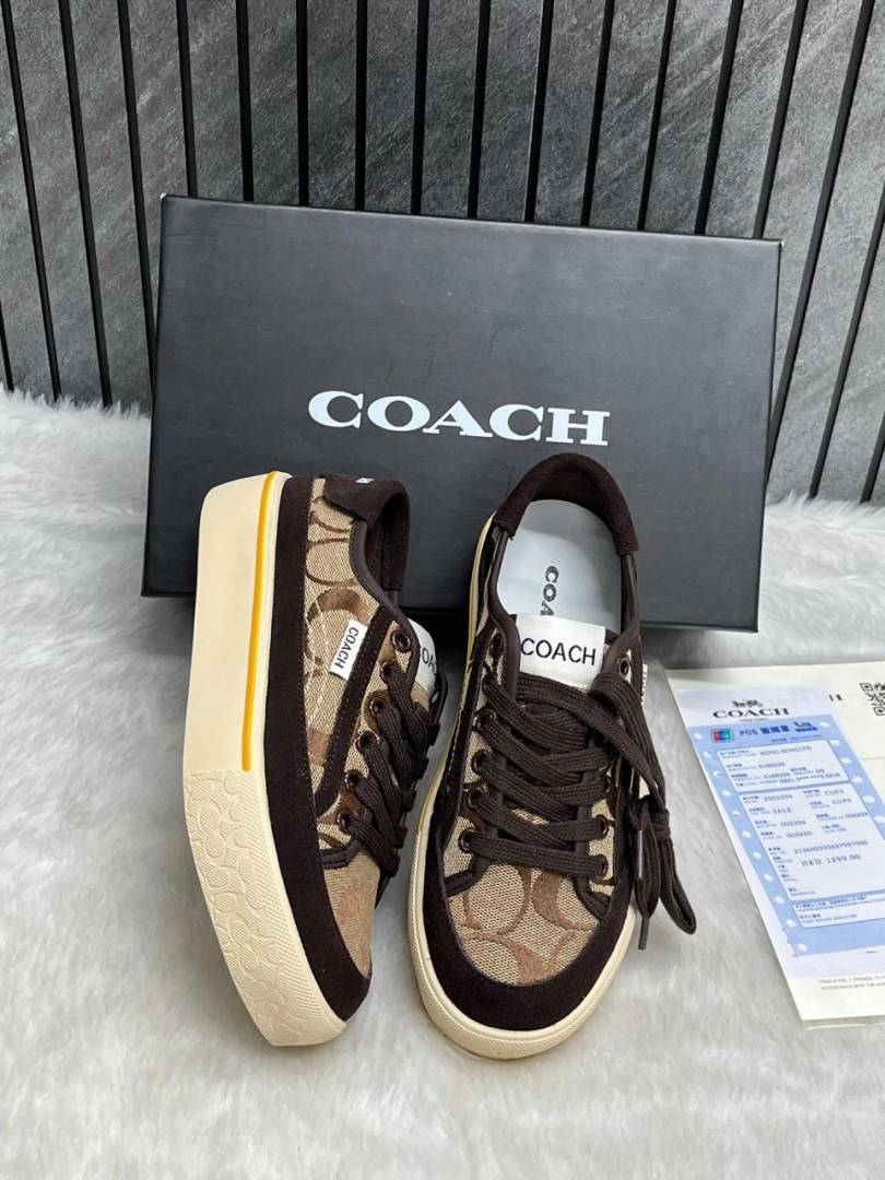 Coach_Fix_Price_CitySole_Sneaker_Beige_Canvas_For_Women_With_OriginalBox