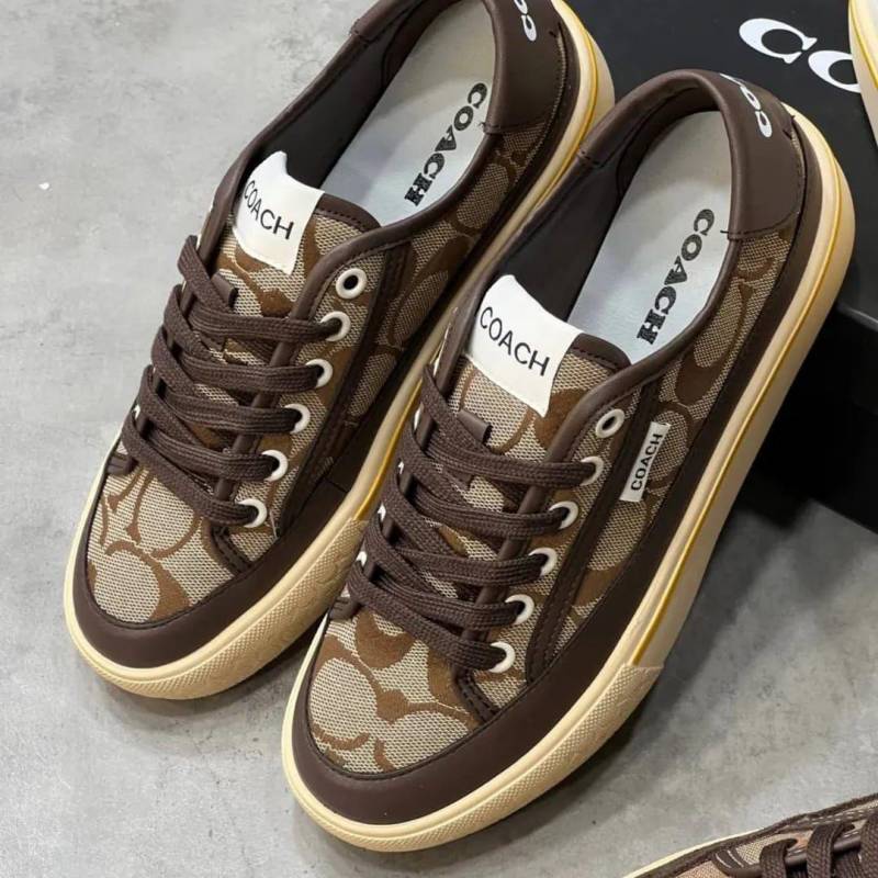 Coach_Fix_Price_CitySole_Sneaker_Beige_Canvas_For_Women_With_OriginalBox