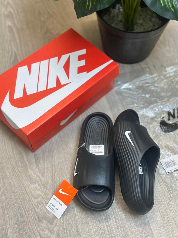 Nike React X Rejuven8 Black White Slides