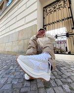 E sacai vaporwaffle white sail gum