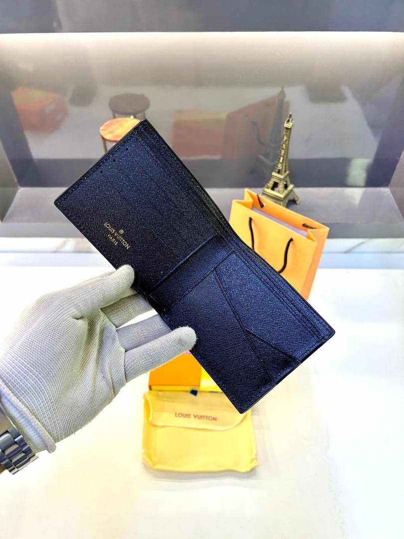 Louis Vuitton Full Black Premium Quality Wallet Fa 636