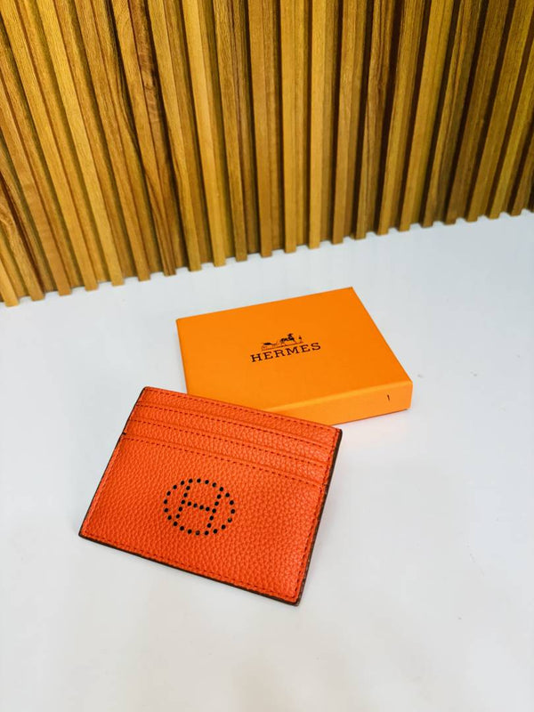 01 HERMEZ ORANGE PREMIUM QUALITY CARD HOLDER WALLET