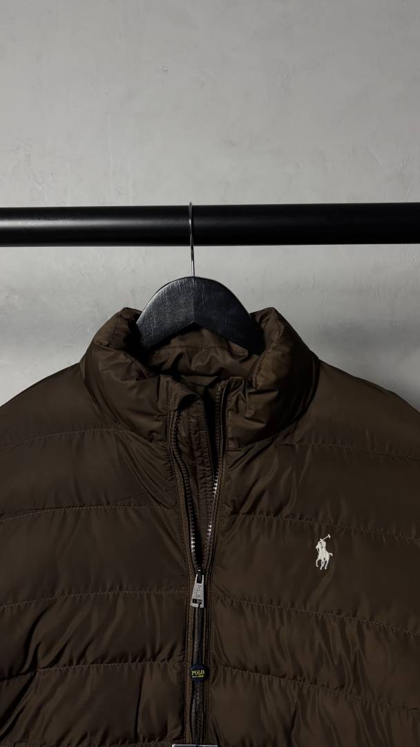Ralph_ lauren RL Quilted Puffer Jacket Dark Brown 1016