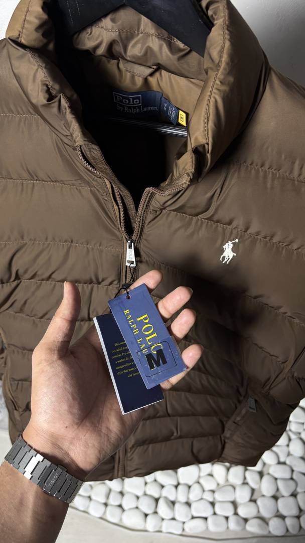 Ralph_ lauren RL Quilted Puffer Jacket Dark Brown 1016