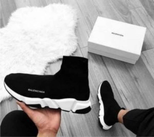 BALENCIAGA SPEED TRAINER Black white 477