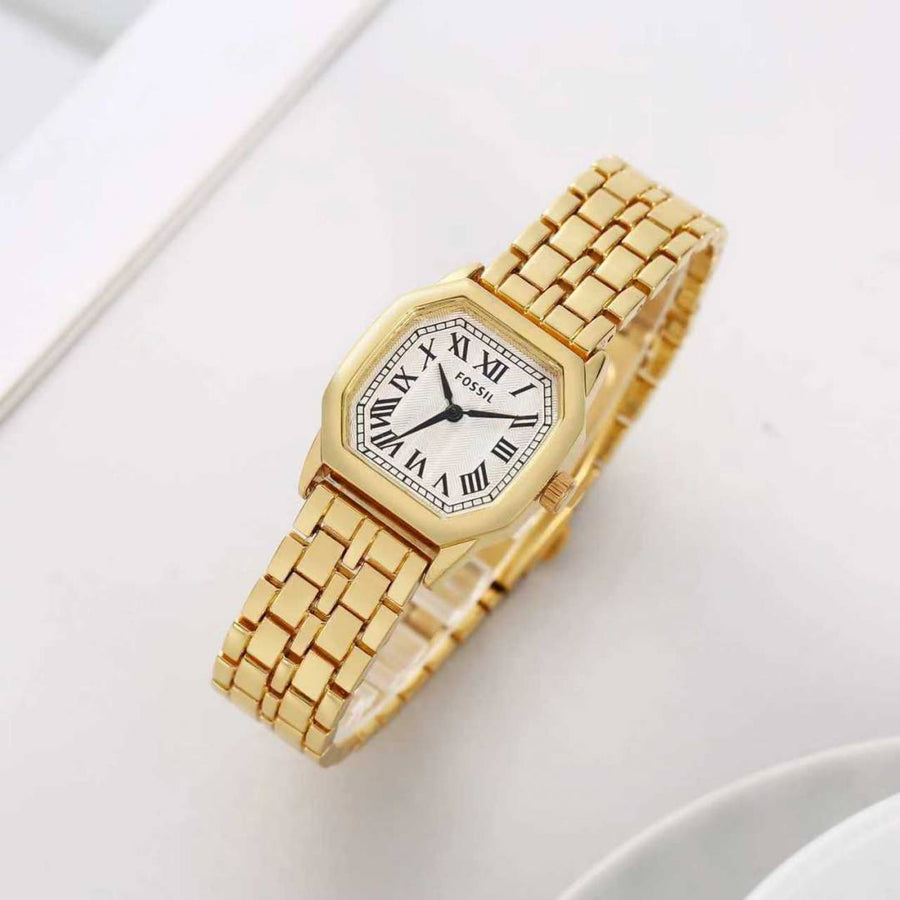 Fossil Harlow Gold-White