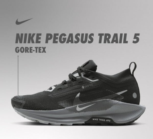 Nike Pegasus Trail 5 Black Wolf Grey