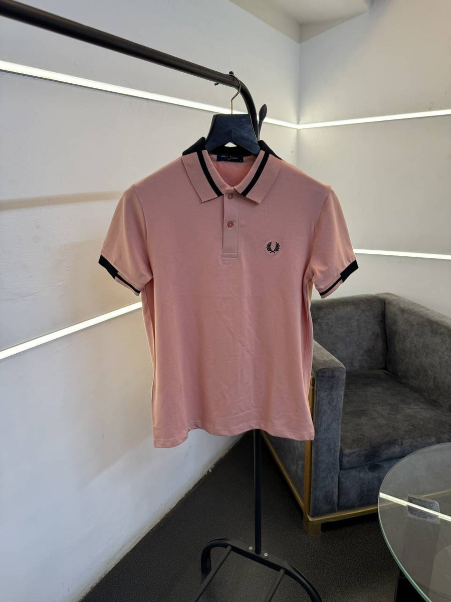Fred perry imported polo tshirt pink sale
