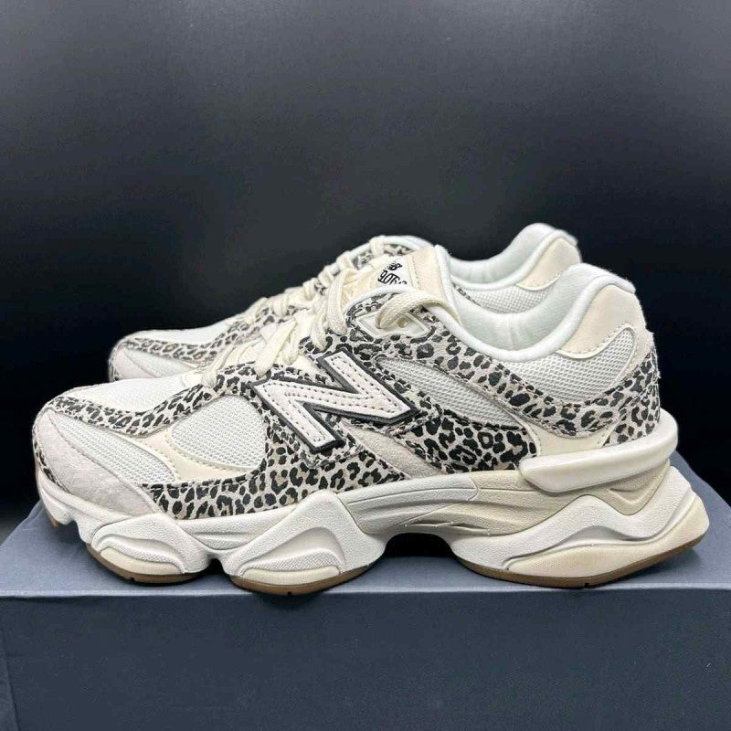 New Balencee 9060 Leopard White Brown 959
