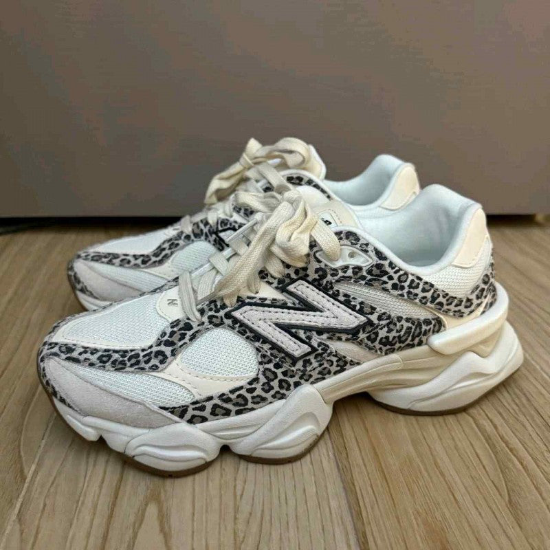 New Balencee 9060 Leopard White Brown 959
