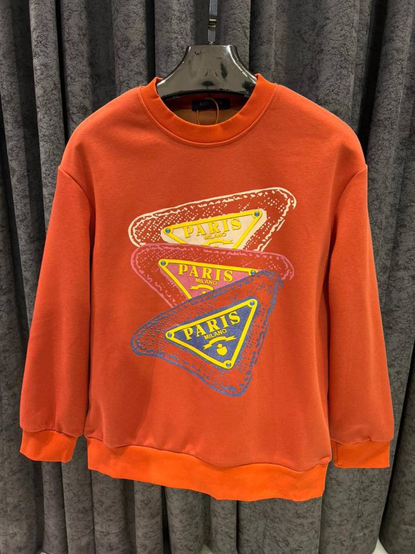 Prada paris imported sweatshirt store article orange