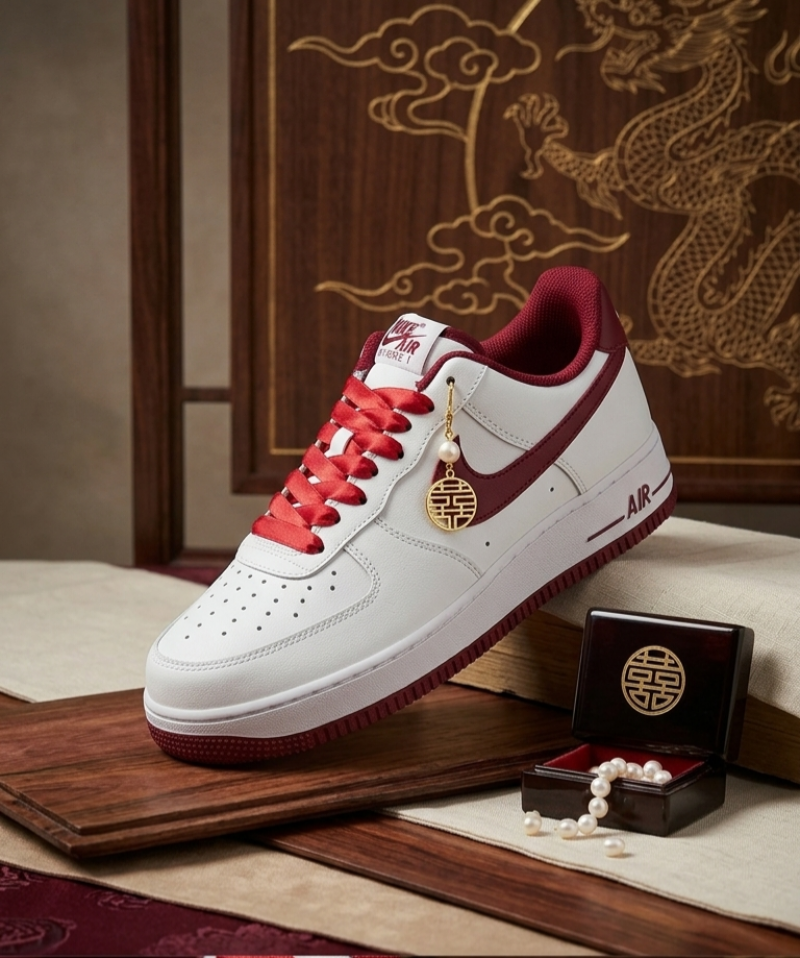 Nike AIRFORCE 1 LOW WHITE TEAM RED