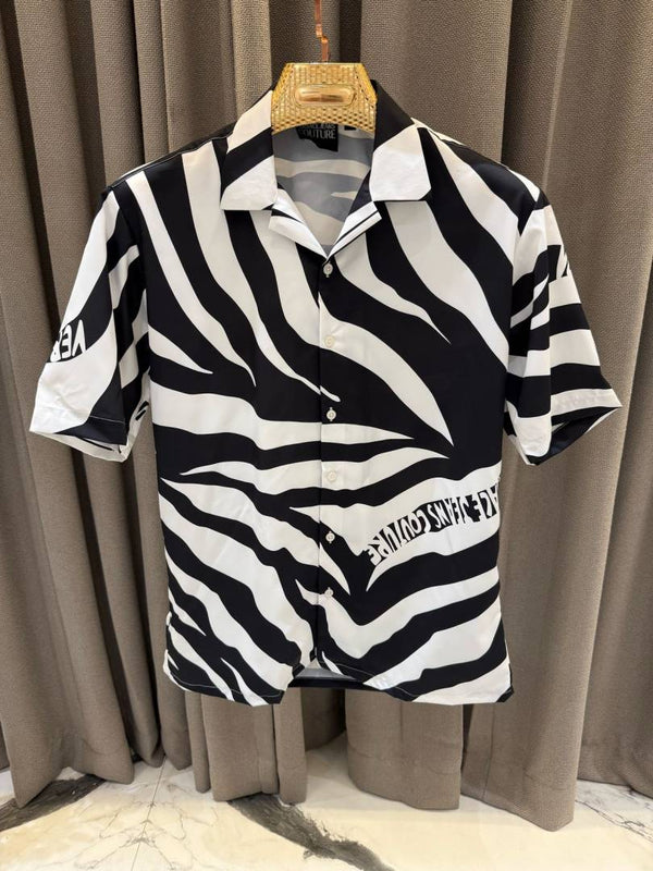 Versace Couture Half Sleeves Shirt White