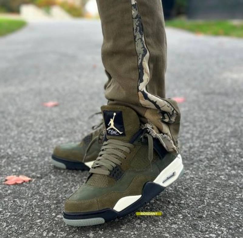 Nike ee air jordan 4 craft olive semi ua
