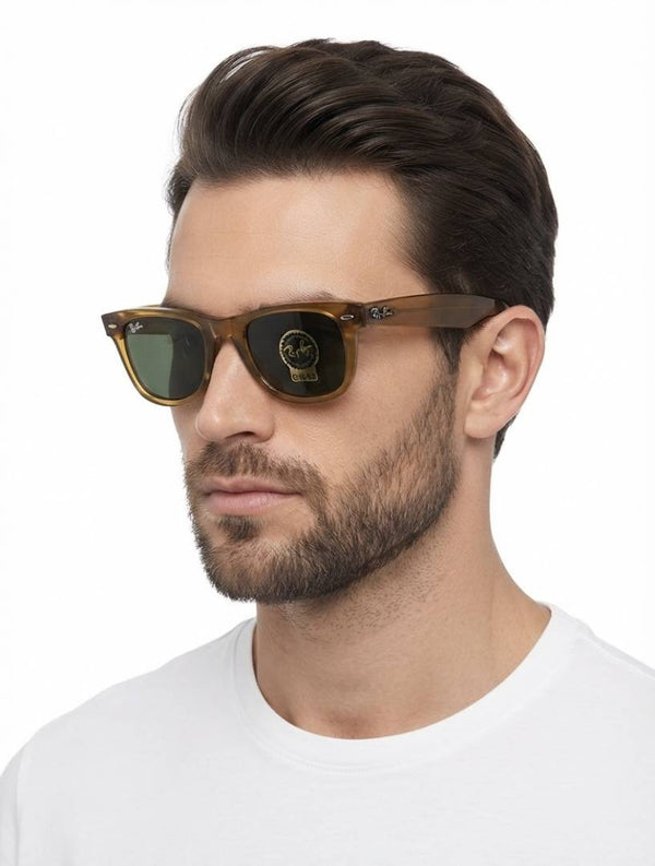 Ray-Ban 2140 Mustard Yellow Green GLASS