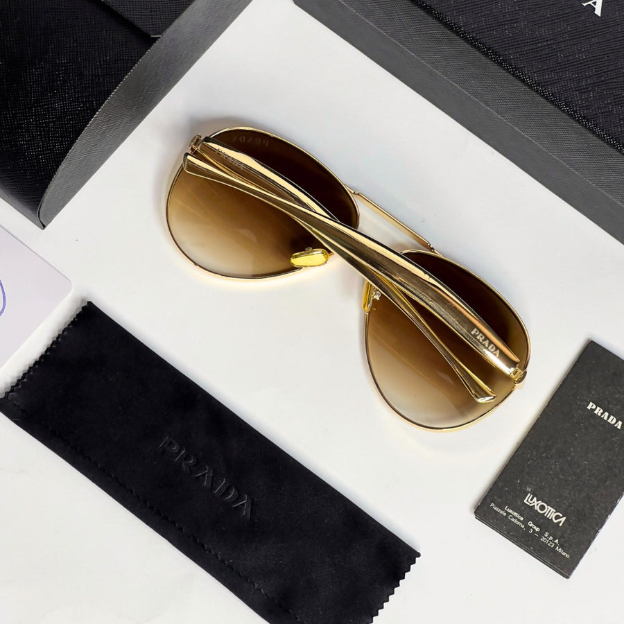Prada 25008 gold brown shaded