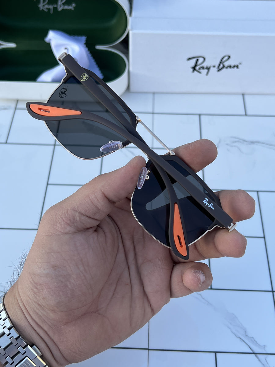 Rey ban 04 gold black brown orange