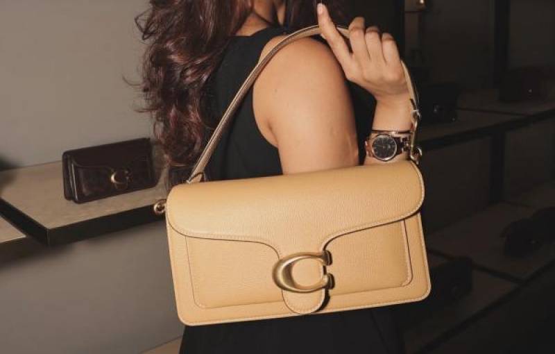 Coach Tabby 26 Beige Shoulder Crossbody Bag With Original Box 2 Belt (Short Long)